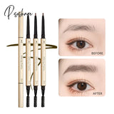 Double Head Eyebrow Pencil Long Lasting Waterproof 5 Colors Eye Brow Pen Tint Mascara Enhance