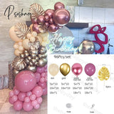 Dusty Pink Balloons Garland Kit Rose Gold Balloon Arch Wedding Valentine’s Day Decor Princess