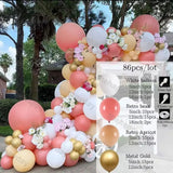 Dusty Pink Balloons Garland Kit Rose Gold Balloon Arch Wedding Valentine’s Day Decor Princess