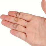 2pcs/3pcs/5Pcs Non Piercing Nose Ring, Fashion Punk Non Piercing Stainless Steel Nose Clip, Nose Septum, Body Jewelry