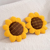 [Cozy Polyester] Sunflower Plush Pillow - Cozy Polyester Cover - Home Decor Accents