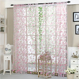 Peach Blossom Transparent Window Screen - Polyester, No Power Needed, Perfect for Parties & Events, Contracted Offset Printing, Curtain