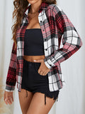 Classic Boat Neck Gingham Shirt for Women - Durable, Easy-Care & Perfect for Casual Spring/Fall