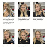 [Overnight Gentle Satin Hair Rollers] Heatless Curling Set - Satin Hair Rollers for Overnight Curls - Heatless Hair Curlers with Headband - Gentle and Effective Hair Care