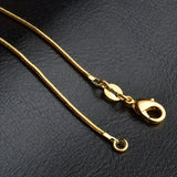 5 Pcs/1 Pcs Men Women Snake Chain Necklace Fashion Wedding Party Exquisite Jewelry (16/18/20/22/24/26/28/30inch)