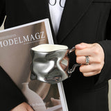 [Creative Crinkled Ceramic Coffee Cup] LJ031-LJ032 Creative Crinkled Ceramic Cup, Mug, Coffee Cup