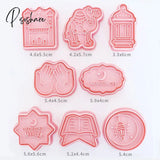 Eid Mubarak Biscuit Mold Ramadan Kareem Decoration Cookie Cutter Set 2023 Islamic Muslim Festival