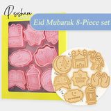 Eid Mubarak Biscuit Mold Ramadan Kareem Decoration Cookie Cutter Set 2023 Islamic Muslim Festival