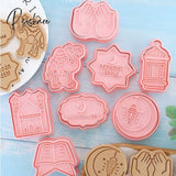 Eid Mubarak Biscuit Mold Ramadan Kareem Decoration Cookie Cutter Set 2023 Islamic Muslim Festival