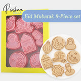 Eid Mubarak Biscuit Mold Ramadan Kareem Decoration Cookie Cutter Set 2023 Islamic Muslim Festival