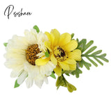 Elegant Flower Hair Clips For Women Girls 8 Style Big Holiday Sand Beach Bridal Accessories 05