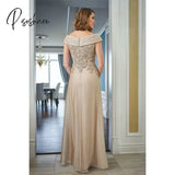 Elegant Mother Of The Bride Dress A-Line Off Shoulder Lace Appliques Evening Gowns Custom Made