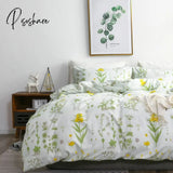 European Flower Style Bedding Sets 2-3 Pieces 1 Duvet Cover 1/2 Pillowcases Queen King Single