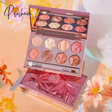 Eye Shadow Shimmering Pearl Waterproof Small Plate Portable Diamond Highlighter Eyeshadow Palette