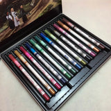 Eyeliner Pencil Shadow Palette 12Pcs/Set Mixed Colors Make Up Waterproof Yellow Eye Liner Beauty