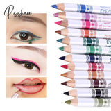 Eyeliner Pencil Shadow Palette 12Pcs/Set Mixed Colors Make Up Waterproof Yellow Eye Liner Beauty