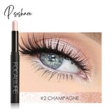 Eyeshadow Stick 12 Colors Shiny Eye Shadow Pencil Eyes Makeup Pen Lasting Shimmer Waterproof