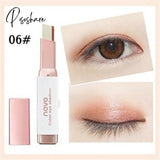 Eyeshadow Stick Stereo Gradien Shimmer Double Color Eye Shadow Cream Pen Makeup Cosmetics Tool