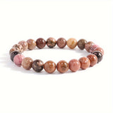 1pc Obsidian Bracelet Men And Women Couple Students Hand Jewelry Beads Tiger Eye Volcano Bracelet