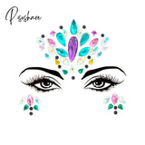 Face Festival Stickers 3D Eyebrow Diamond Temporary Tattoo Kids Show Makeup Halloween Party Diy