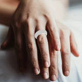 1pc Titanium Steel Ring For Man And Women, For Couple