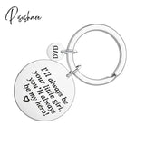 Fathers Day Gift Keychain For Dad You Will Always Be My Hero Birthday Valentine From Daughter Son