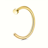 1pc/2pcs Fashion Stainless Steel Nose Ring Lip Ring Without Perforating, Lip Nose Clip