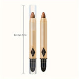 6pcs Set Highlighter Eyeshadow Pencil Shimmer Glitter Contouring Brightening Double-headed Eyeshadow Stick Lazy Eyeshadow Makeu