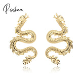 Female Unusual Earring Dragon Long Earrings For Women High-Grade Metal Personality Pendant Unique