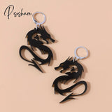 Female Unusual Earring Dragon Long Earrings For Women High-Grade Metal Personality Pendant Unique