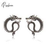 Female Unusual Earring Dragon Long Earrings For Women High-Grade Metal Personality Pendant Unique