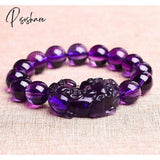 Feng Shui Men’s Lucky Prayer Beads Bracelet For Men Women Wristband Gold Color Pixiu Wealth And