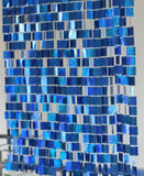 Festival Party Supplies Pvc Sequins Curtain Interior Decorative Curtains Diy Wedding Laser Blue