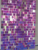 Festival Party Supplies Pvc Sequins Curtain Interior Decorative Curtains Diy Wedding Laser Purple