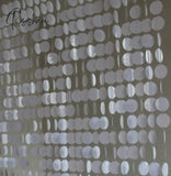 Festival Party Supplies Pvc Sequins Curtain Interior Decorative Curtains Diy Wedding White