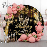 Fireworks Round Backdrop Photography Merry Christmas Happy New Year Festival Party Baby Portrait