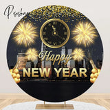 Fireworks Round Backdrop Photography Merry Christmas Happy New Year Festival Party Baby Portrait