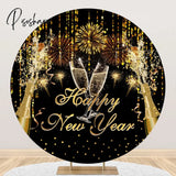 Fireworks Round Backdrop Photography Merry Christmas Happy New Year Festival Party Baby Portrait