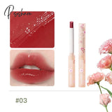 Flower Series Heart-Shaped Lipstick Nourishing Mirror Water Jelly Lip Makeup Long-Lasting