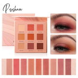 Focallure 9 Color Eyeshadow Palette Waterproof Long-Lasting Eye Pigmentse Pearlescent Matte Shimmer