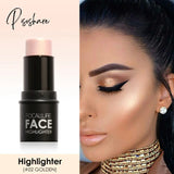 Focallure Face Makeup 18 Colors Highlighter Stick Highlighting Powder Creamy Texture Silver Shimmer