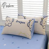 Four-Piece Cotton Bed Set Bedspread Cover Bedding Quilt Sheet Pillowcase Single King Queen