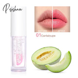 Fruit Lip Gloss Temperature Color Changing Mirror Oil Plumping Moisturizing Reducing Lines