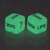 Funny Glow In Dark Love Dice Toys Adult Couple Lovers Games Aid Sex Party Toy Valentines Day Gift