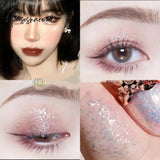 Galaxy Shimmer Eyeshadow Long-Lasting Waterproof Sequins Pearlescent Eyeliner Shiny Eye Makeup