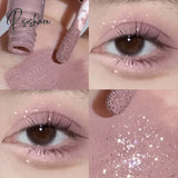 Gemini Series Sequins Liquid Eyeshadow Glitter Diamond Eye Shadow Shiny Eyes Double Head Comestic