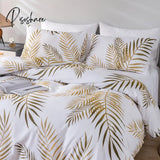 Geometric Leaf Europe Pastoral Style Bedding Sets Duvet Cover 200X200 Nordic Bed 150 Pillowcase And