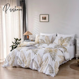 Geometric Leaf Europe Pastoral Style Bedding Sets Duvet Cover 200X200 Nordic Bed 150 Pillowcase And