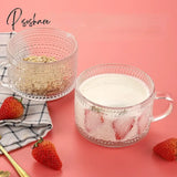 Glass Breakfast Cups Ins Wind Sunflower Retro Relief Household Milk Cup With Coffee Tea Juice Mug