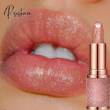 Glitter Diamonds Lipstick 3 Colors Waterproof Temperature Change Lipsticks Long Lasting Non-Stick